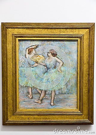 Edgar Degas - at Albertina museum in Vienna Editorial Stock Photo